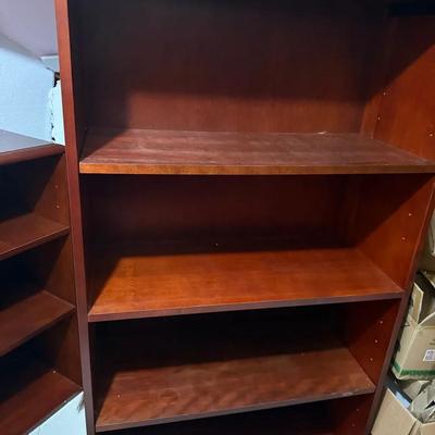 Four Shelf Cherry Laquer Book Case