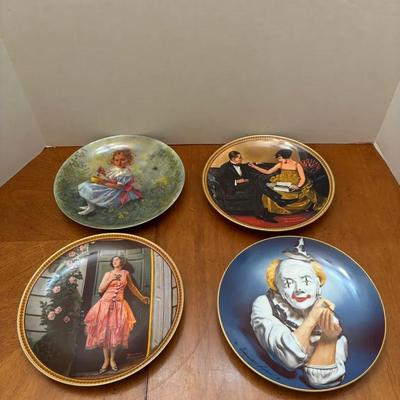 Assorted Collector Plates, Three With COAs, One Unmarked