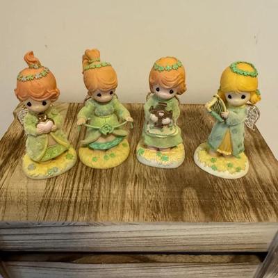 Precious moments, angel figurines