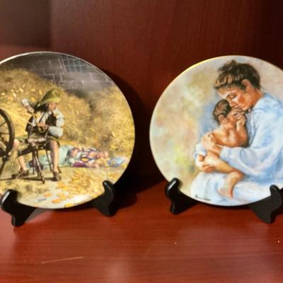 Two Collectible Plates, Rumpelstilzchen And  Laura And Child