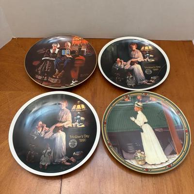Norman Rockwell Collector Plates Lot, With COAs, Includes Duplicate 1990 Plate
