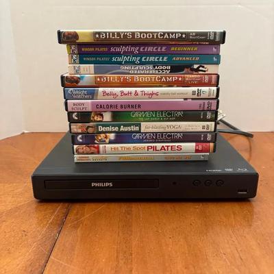 Fitness DVD Bundle With Philips DVD Player