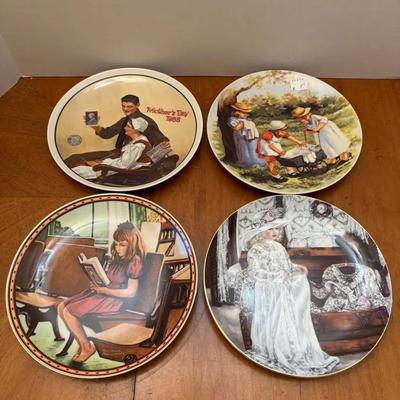 Norman Rockwell and Artist Collector Plates Lot, With COAs