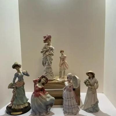 Mixed Lot Beautiful Figurines Victorian Style