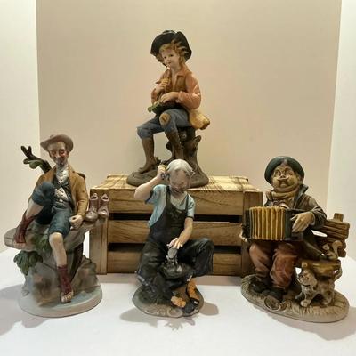 Lot Of Four Vintage Figurines detailed craftsmanship