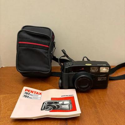 Pentax IQZoom 900 35mm Film Camera with Case and Manual
