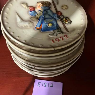 West Germany Hummel Plates Set From 1972 To 1981