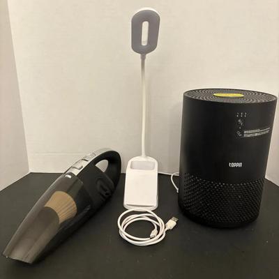 Lot Of Vacuum, Air Purifier, And Desk Lamp