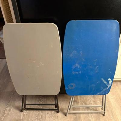 Pair of Folding Portable Utility Tables