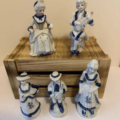 Lot Of Five Colonial or Victorian-era Figurines
