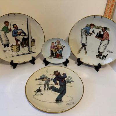 vintage Norman Rockwell collector plates