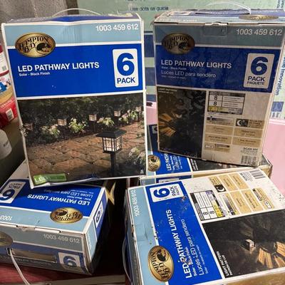 5 Boxes Of Hampton Bay Solar LED Pathway Lights
