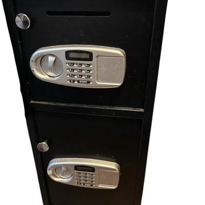 Black Double Door Digital Depository Safe