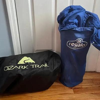 Ozark Trail Outdoor Air Mattress & Regalo Portable Toddler Bed