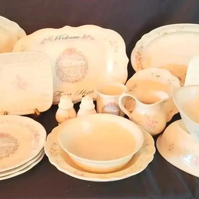 Pfaltzgraff Tea Rose Holiday Stoneware Dinnerware & Serveware Collection