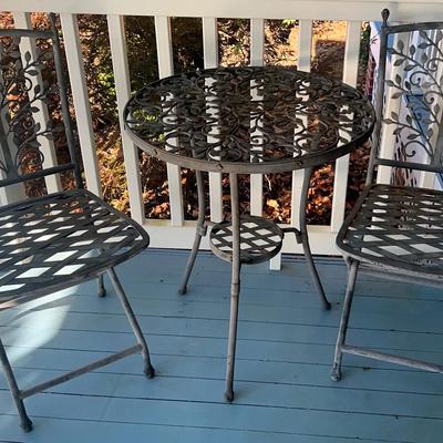 Longaberger Iron Three-Piece Patio Bistro Set
