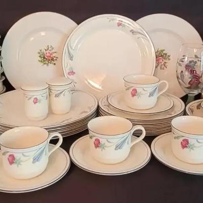 Lenox “Poppies on Blue” China & Glassware Collection