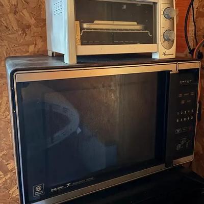 Vintage GE Dual Wave Microwave & Toastmaster Toaster Oven – Both Tested