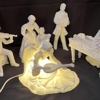 Department 56 White Porcelain Figurines & Light-Up Avon Angel