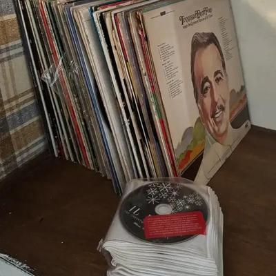 Vintage Record Collection Featuring Beatles, Bee Gees, Alabama & More