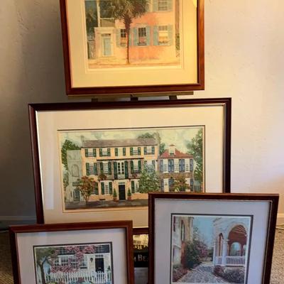 Framed Hand-Embroidered South Carolina Scene Collection