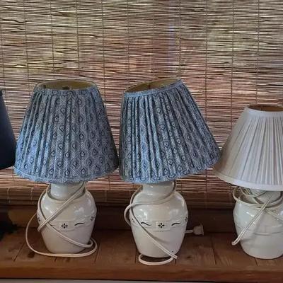 Collection of Lamps with Ornate Decorative Designs