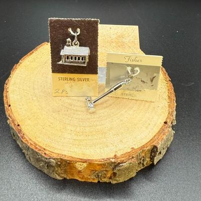 (2) Vintage Sterling Silver Charms- Croquet Mallet & Schoolhouse- 5.85 Grams
Lot #: 45