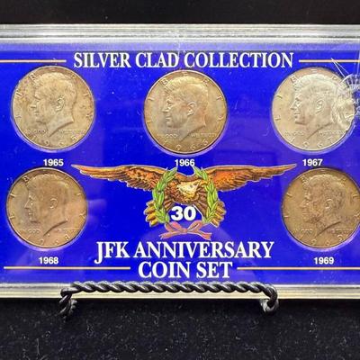 Set Of (5) 40% Silver JFK Half Dollars- 1965 Thru 1969
Lot #: 29
