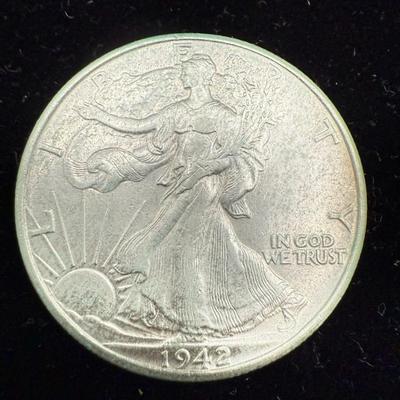 1942 Walking Liberty Half Dollar
Lot #: 17