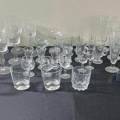 Assorted Glassware And Wine Opener