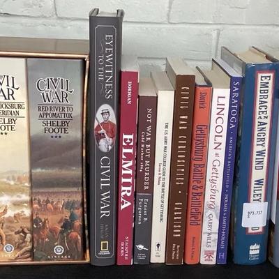Collection of Civil War History Books – Including Shelby Foote Trilogy