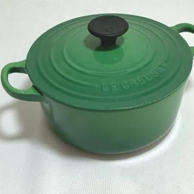 Le Creuset Cast Iron Dutch Oven – Green Enamel