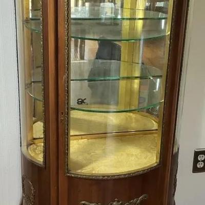 Vintage Curio Display Cabinet