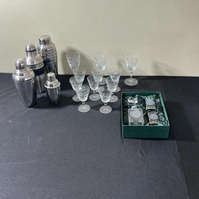 Assorted Barware And Glasses