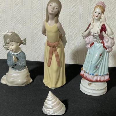 Assorted Porcelain & Ceramic Figurine Lot – Japan & Taiwan Marked