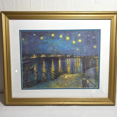 Van Gogh Prints- Starry Night Over The Rhone And Cafe Terrace At Night