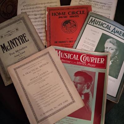 Sale Photo Thumbnail #43: Antique Music Books,
Violin & Piano