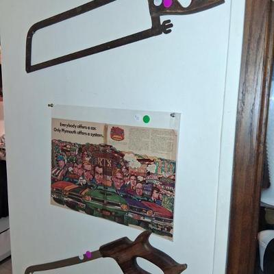 Sale Photo Thumbnail #47: Antique Bone Saws (Butcher), Vintage Advertisement 