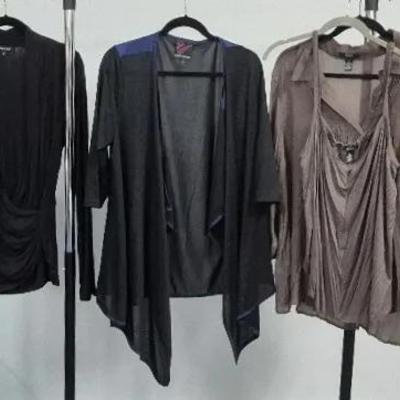 Women's Blouses and Sizes Large XL & 3X By Karen Kane Carson Kressley and Alfani