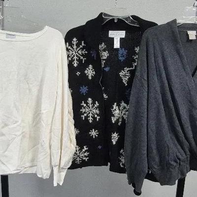 Women's Sweaters By Chicos and Jones New York Sizes Large 