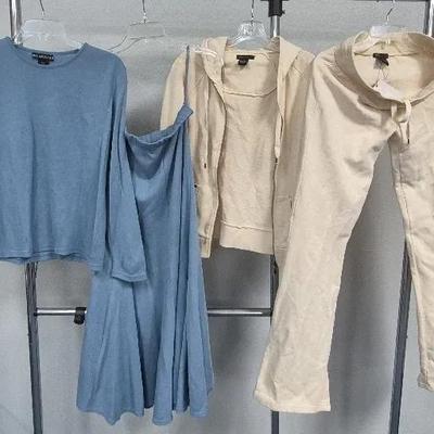 Women's Sweat Skirt Set and Pants Sweatsuit Sizes Small & Medium By BCBG and Nina Leonard 