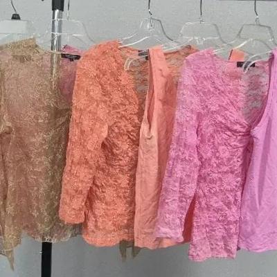 Women's Lacy Tops with Camisoles Sizes Medium and Large  By Karen Kane 