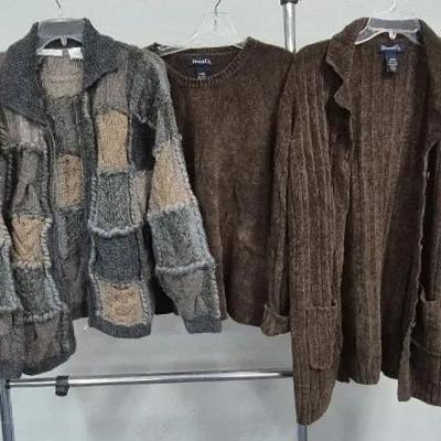 Women's Sweaters Sizes Large By LeModa and Denim & Co.