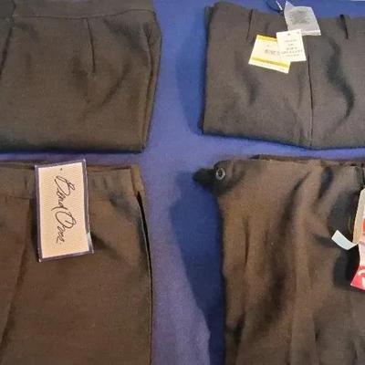Women's Black Pants, , 3 Still With Tags, Sizes 14-16