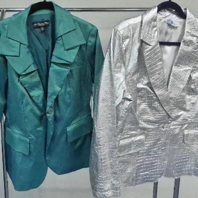 Women's Fancy Jackets By Diane Gilman and Colleen Lopez Sizes L and XL