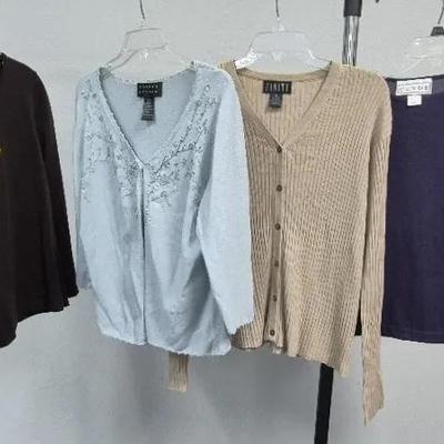 Women's. Sweaters Sizes Medium and Large By Finity Clyde and Nina Leonard 