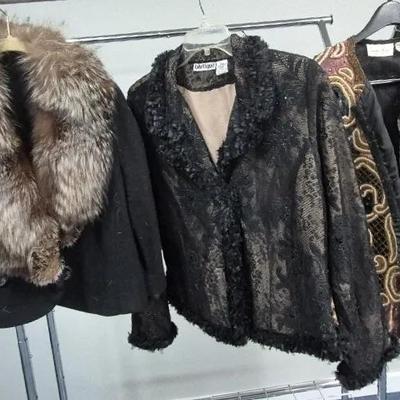 Women's Dressy Evening Jackets By Lawrence Kazar and Blutique Sizes Medium & Large