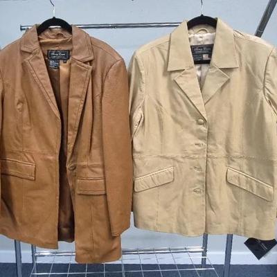 Women's Genuine Leather Jackets By Terry Lewis Classic Luxuries Size Large 