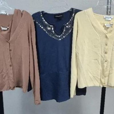 Women's Sweater Sets and Blouse Sizes Large By Belldini and Colleen Lopez 