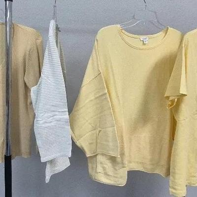 Women's Yellow Blouses By Chico's and Pure Jill Sizes Small 